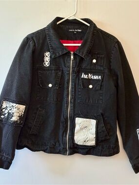 Dolls Kill x Inuyasha Collab Anime Manga Panel Denim Jacket Size Unisex Medium